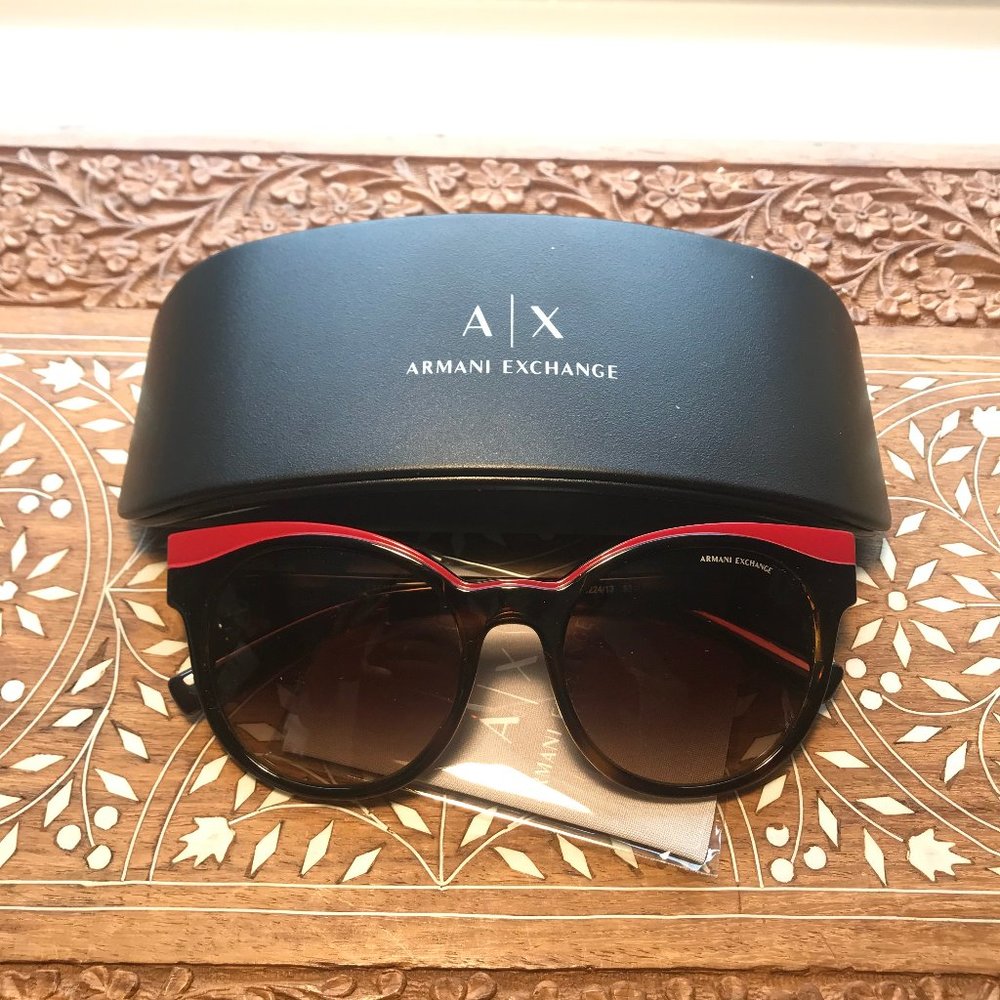 *SOLD* Havana Armani Sunglasses, cat-eye/round